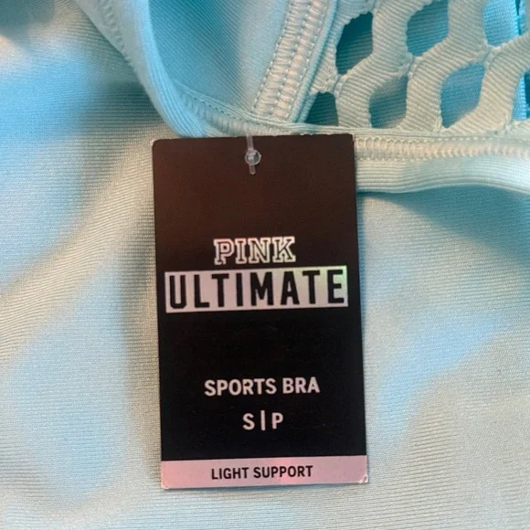 NWT Victoria’s Secret PINK Sports Bra Baby Blue size XS - Picture 4 of 4
